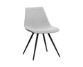 Lipa Dining Chair - Black - Belfast Heather Grey / Rosemary