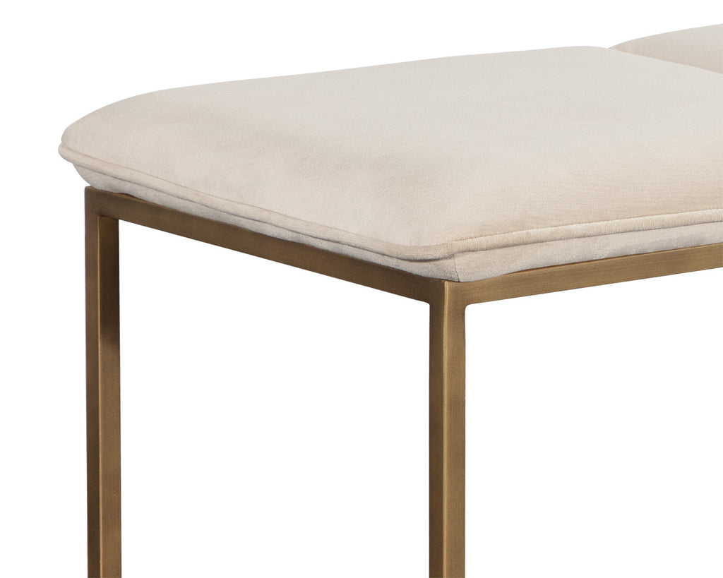 Alley Bench - Burnished Brass - Piccolo Prosecco