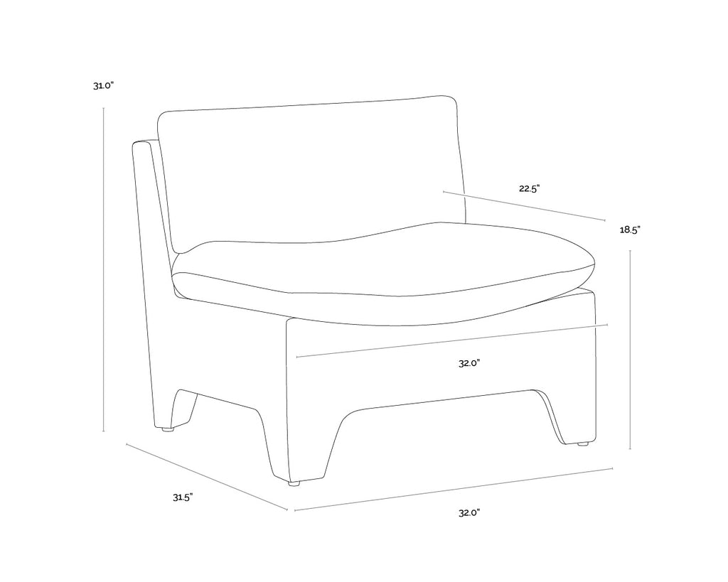 Dallin Lounge Chair - Boho Oatmeal