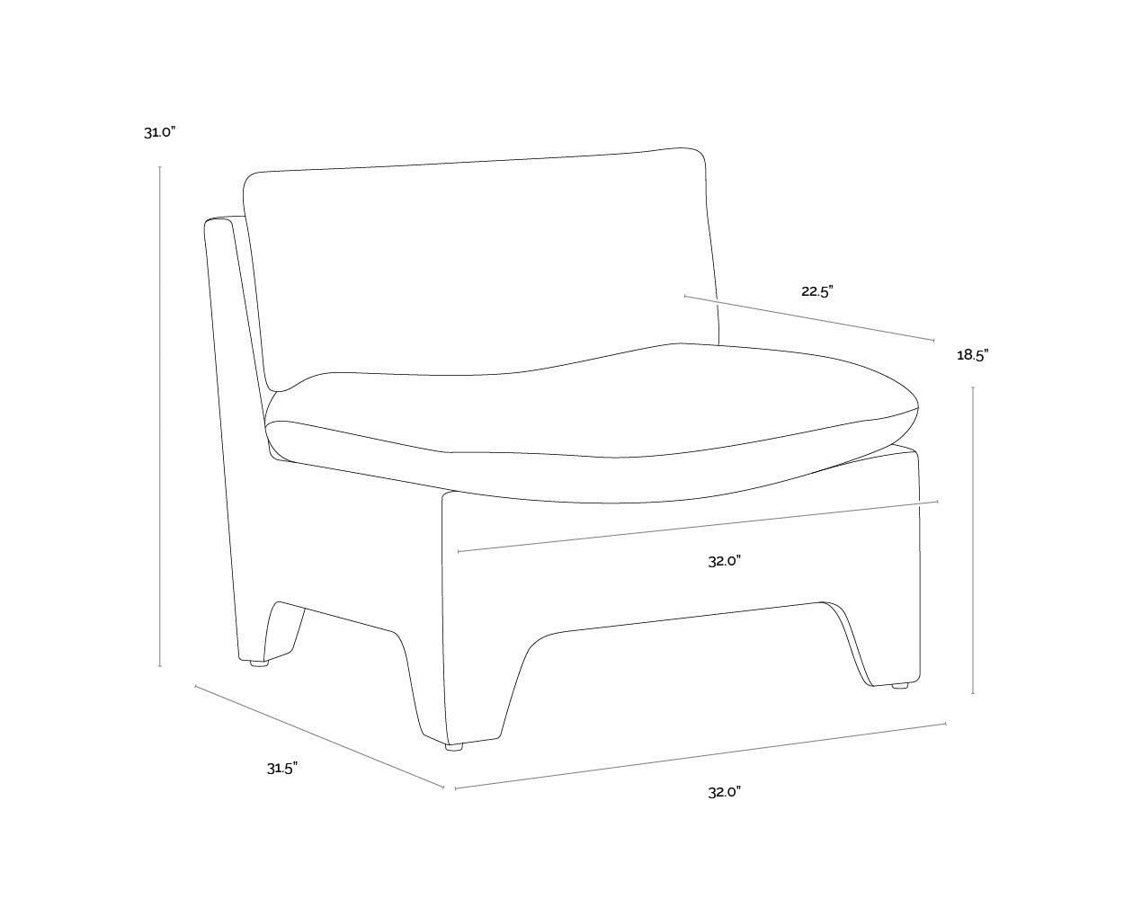 Dallin Lounge Chair - Boho Oatmeal