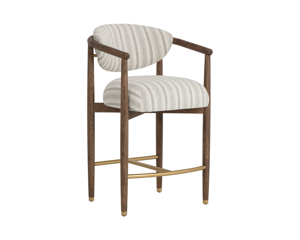 Sigrid Counter Stool - Antique Brown - Gifford Script