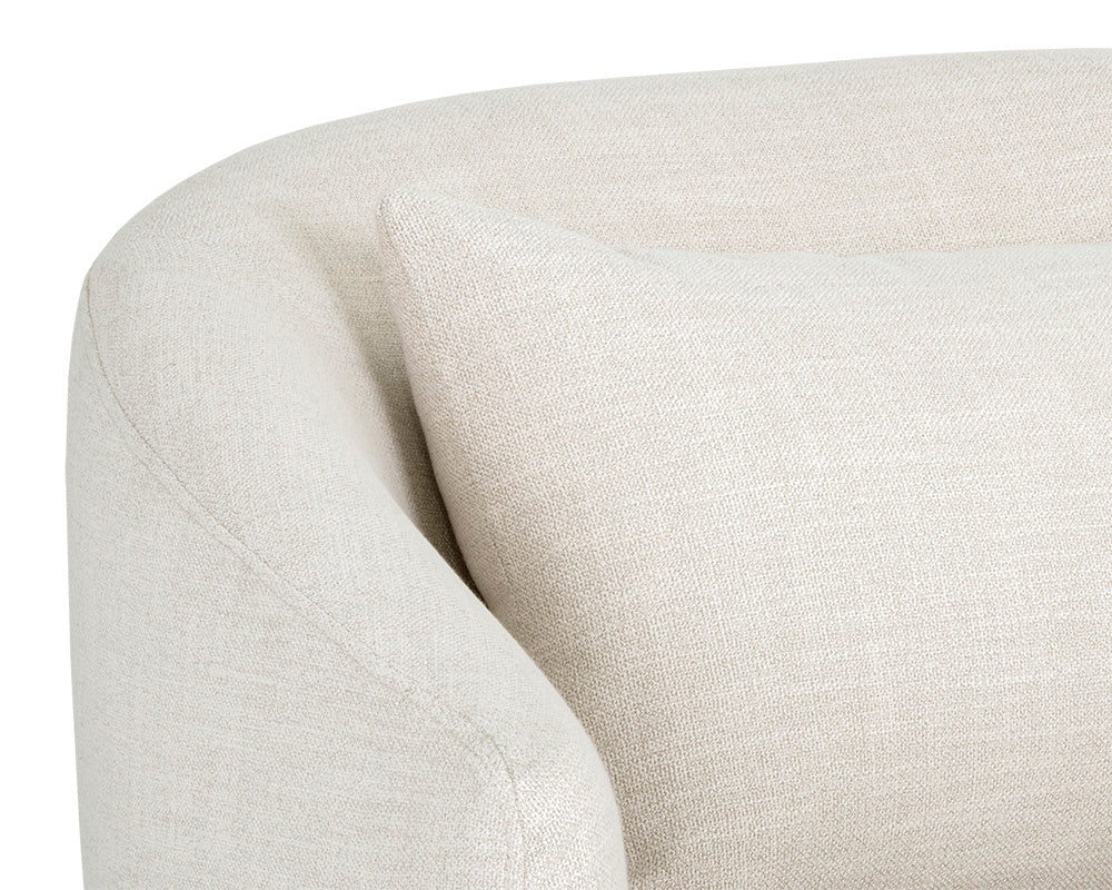 Walsh Swivel Lounge Chair - Effie Linen