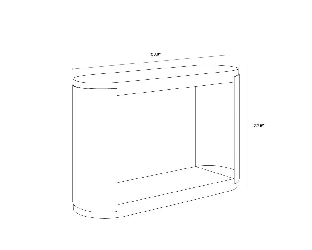 Cavette Console Table - White