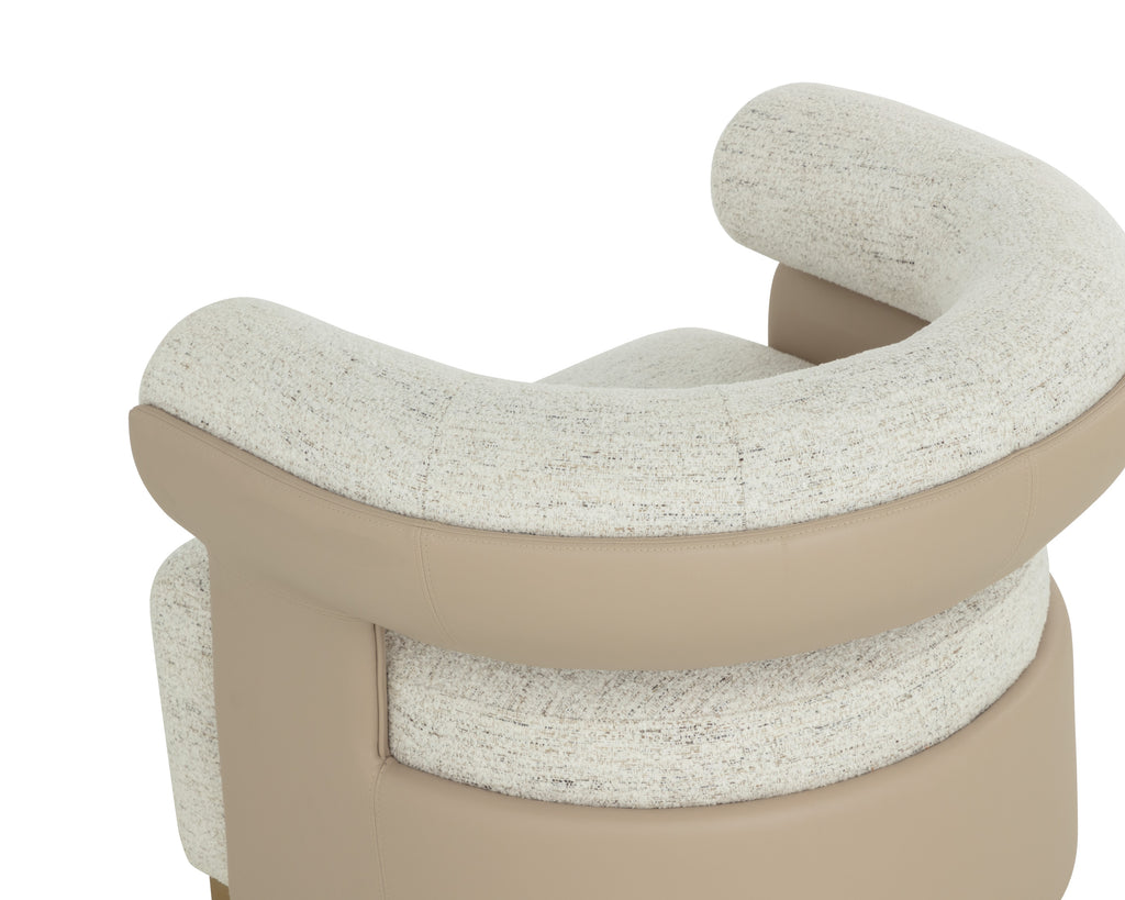 Olida Swivel Lounge Chair - Hailey Moon / Napa Beige