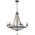 Nori Large Chandelier Dark Weathered Zinc / Driftwood Grey