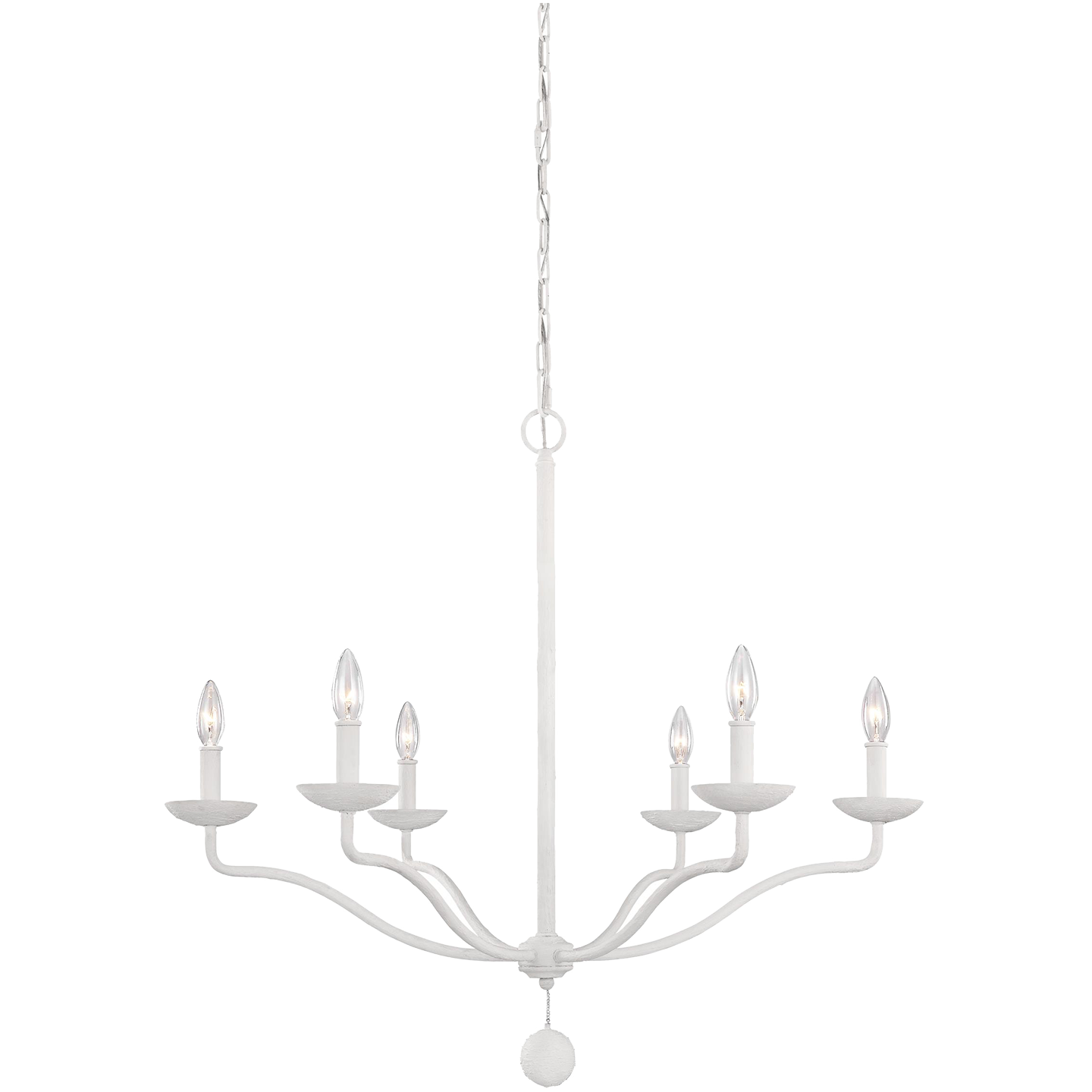 Annie Medium Chandelier Plaster White