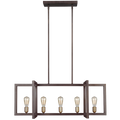 Finnegan Medium Linear Chandelier New World Bronze