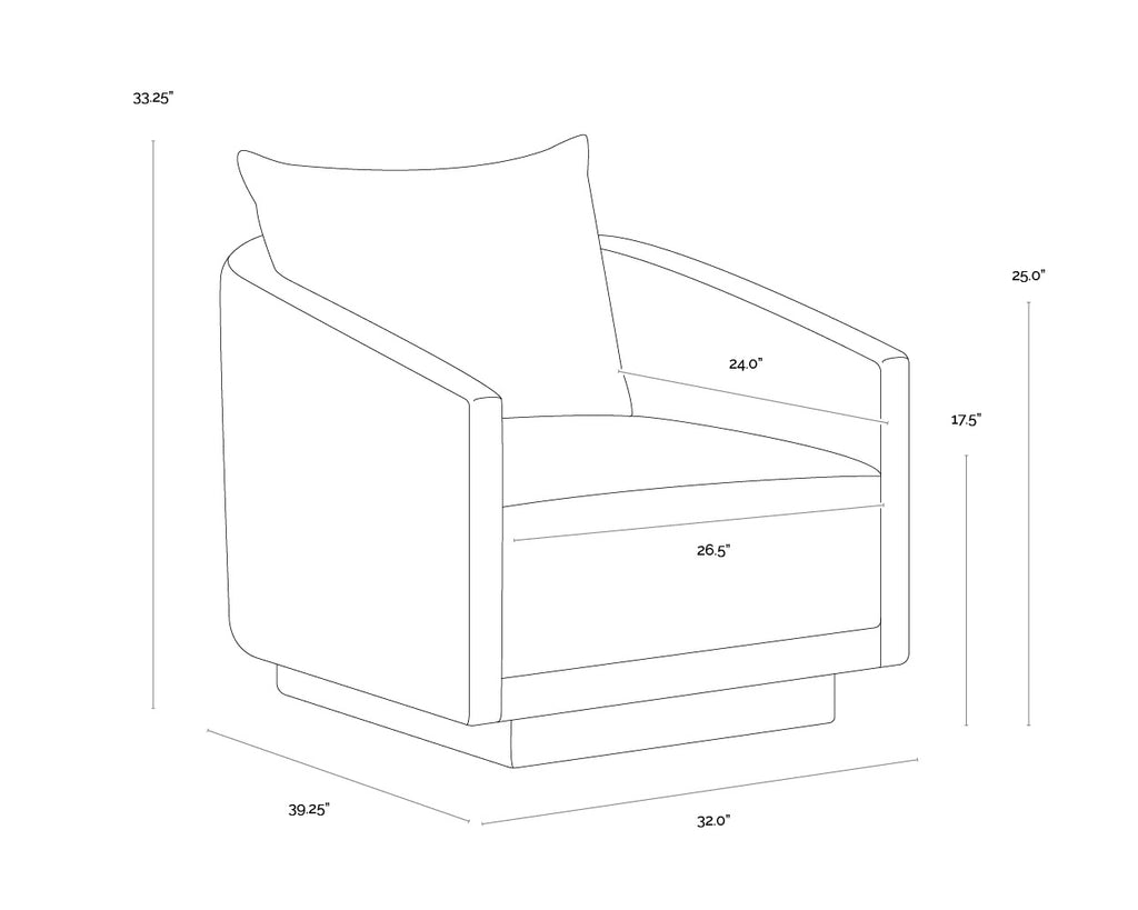 Gannon Armchair - Ernst Sandstone