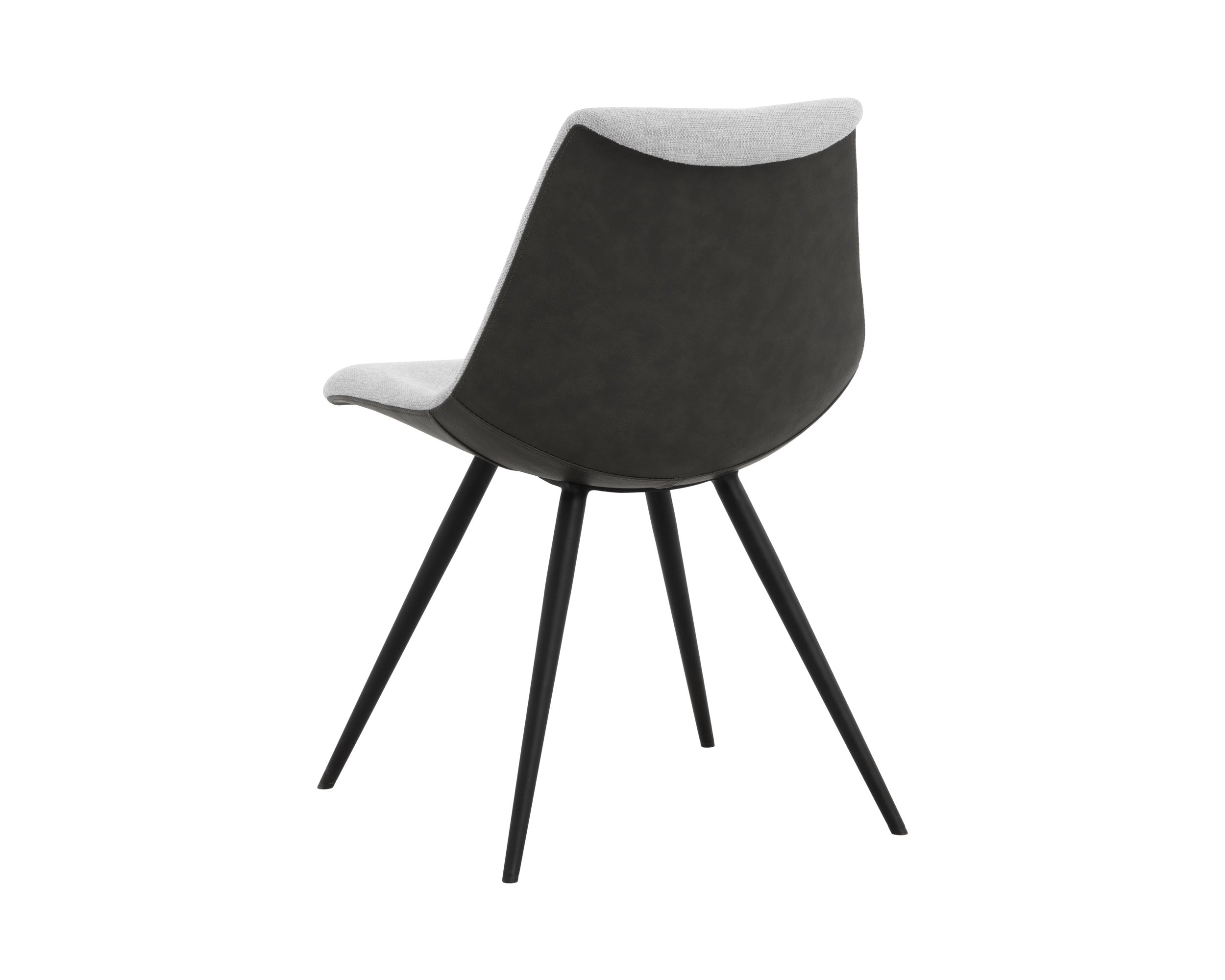 Lipa Dining Chair - Black - Belfast Heather Grey / Rosemary