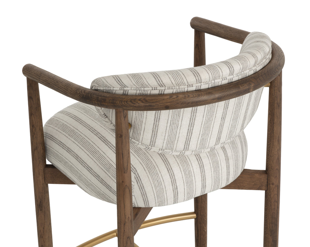 Sigrid Barstool - Antique Brown - Gifford Script