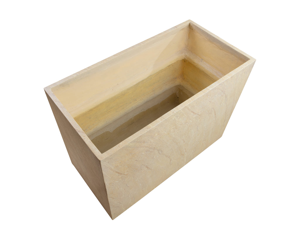 Leilani Planter - Large - Travertine Look