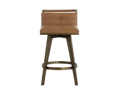 Arizona Swivel Counter Stool - Milliken Cognac