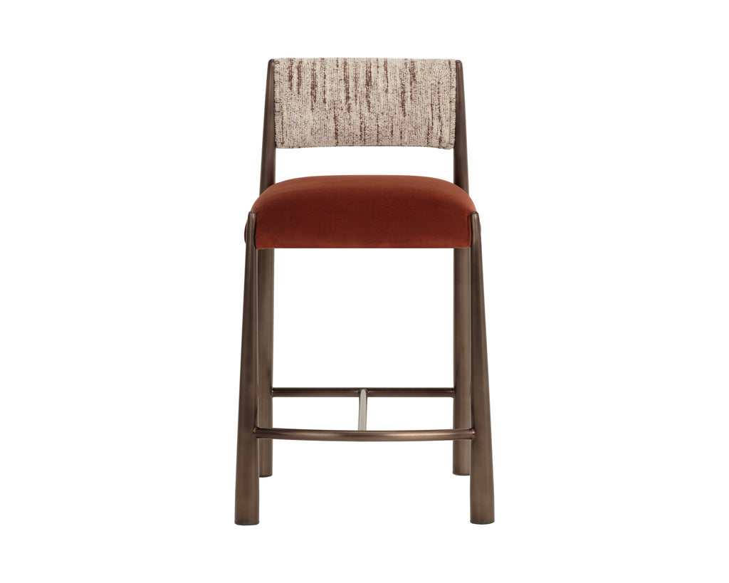 Bayard Counter Stool - Dark Bronze - Meg Rust / Terri Nutmeg