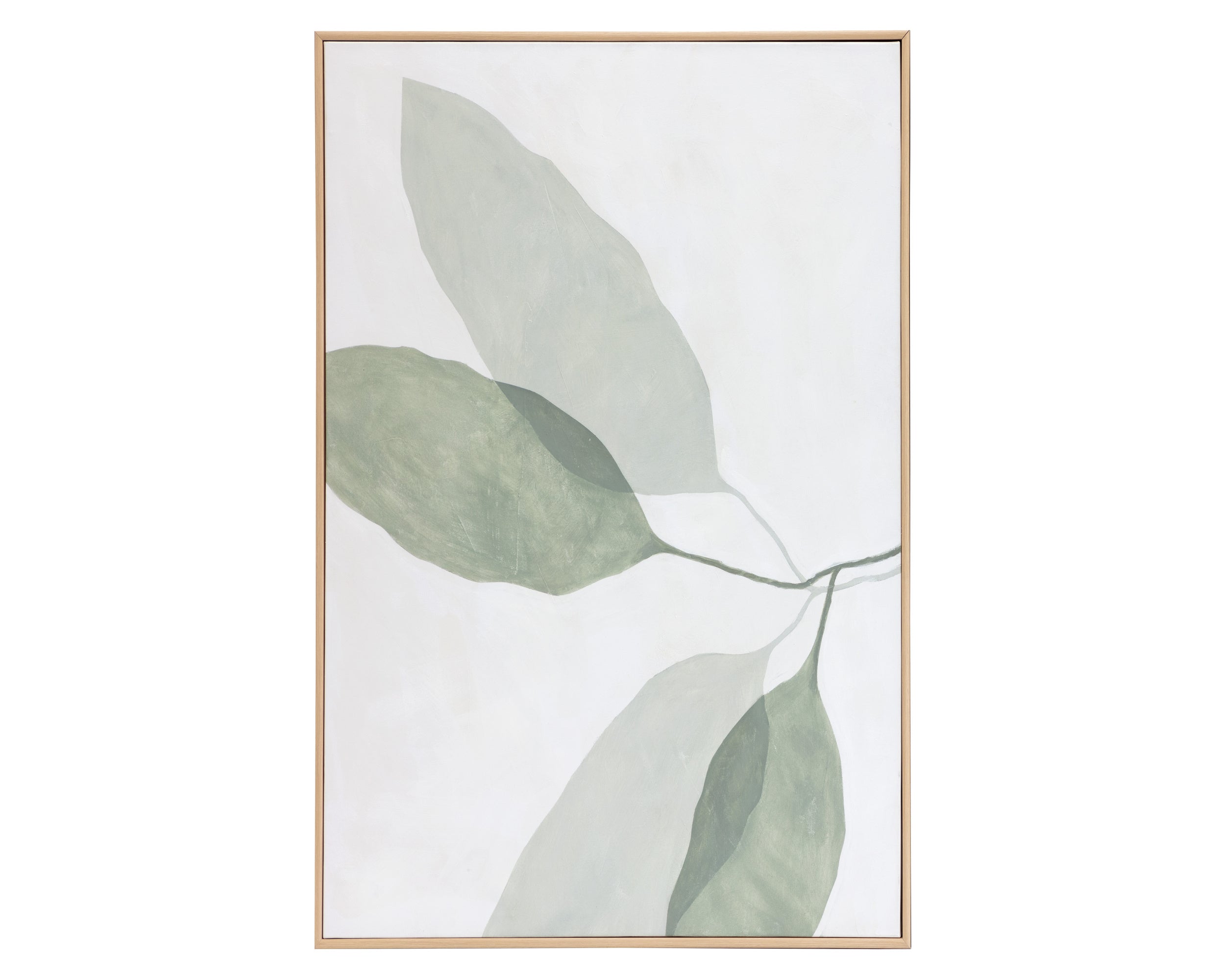 Calm Reflection (Set Of 2) - 40" X 50" - Natural Floater Frame