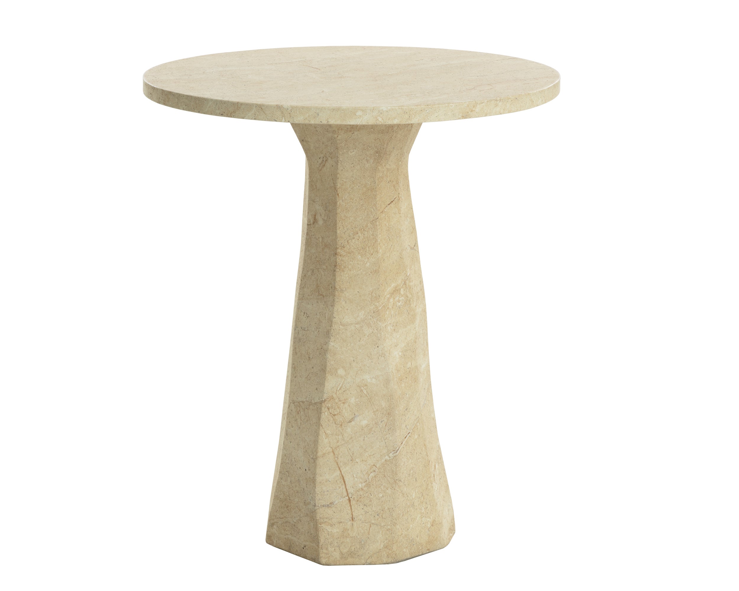 Kliff Bar Table - Travertine Look - Natural
