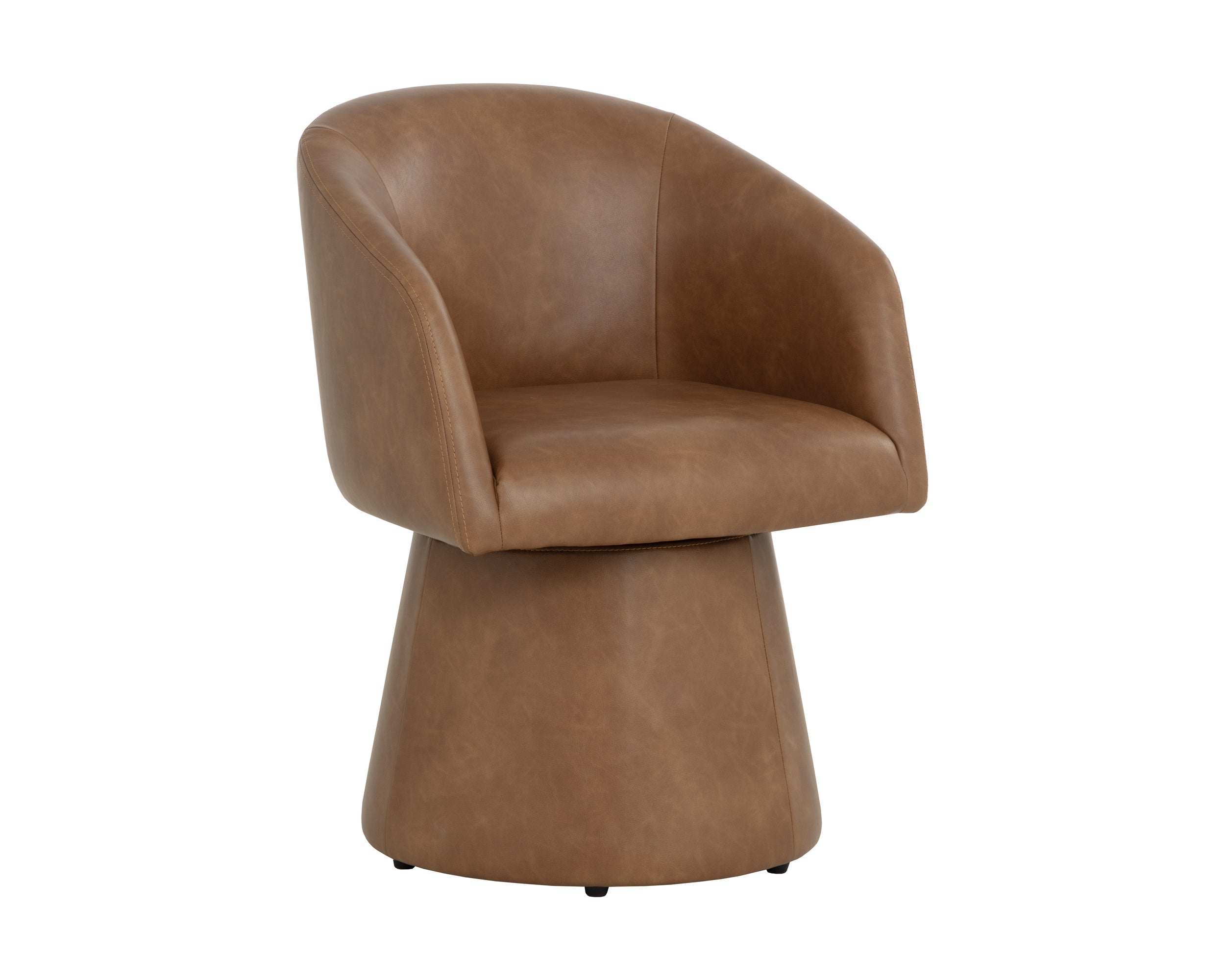 Etta Swivel Dining Armchair - Copley Cognac