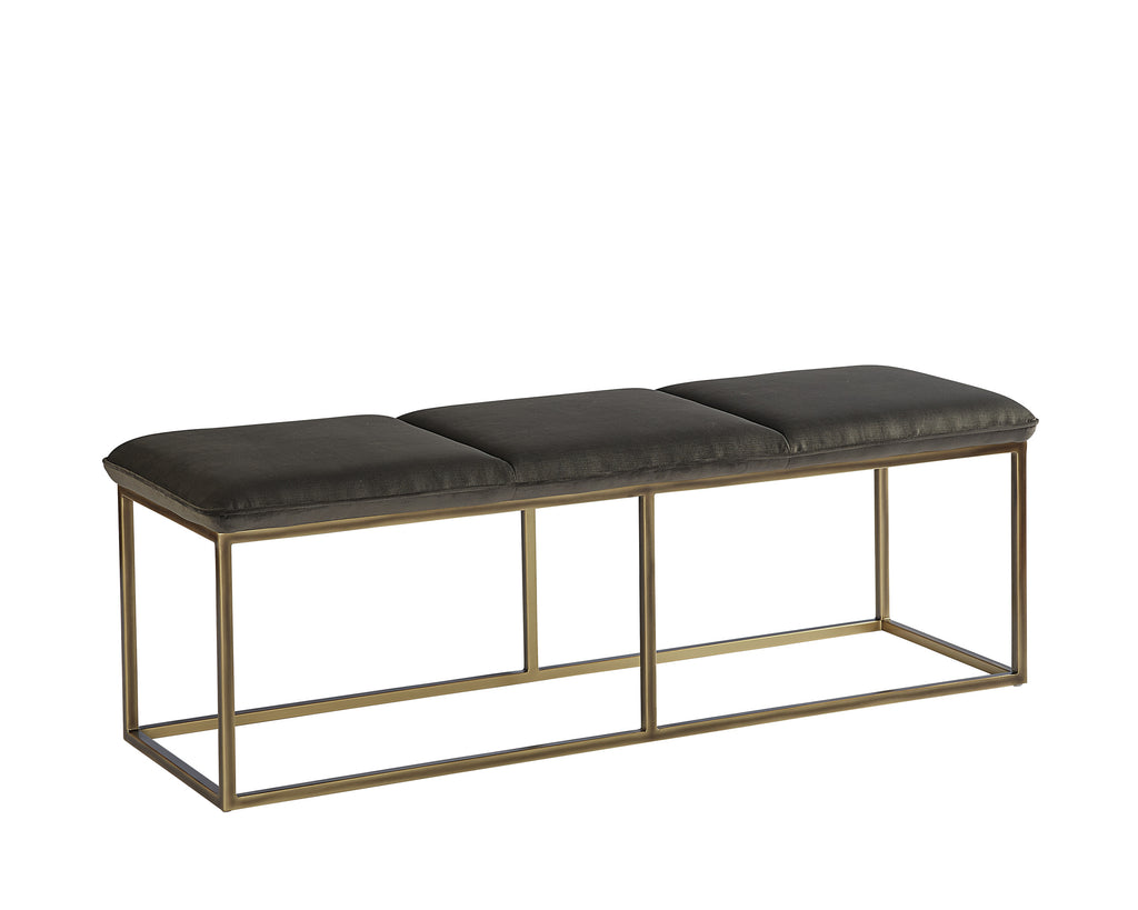 Alley Bench - Rustic Bronze - Piccolo Pebble