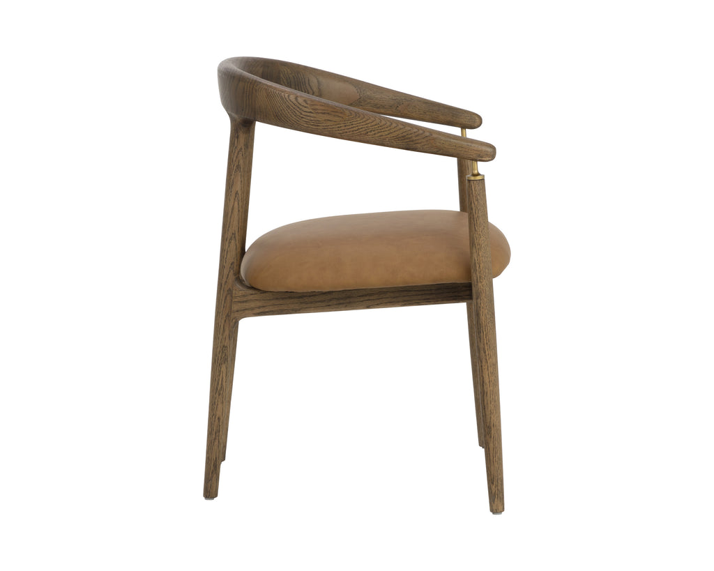 Valmont Dining Armchair - Milliken Cognac