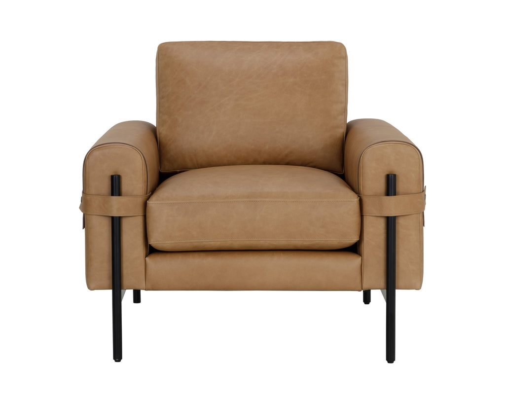 Camus Armchair - Ludlow Sesame Leather