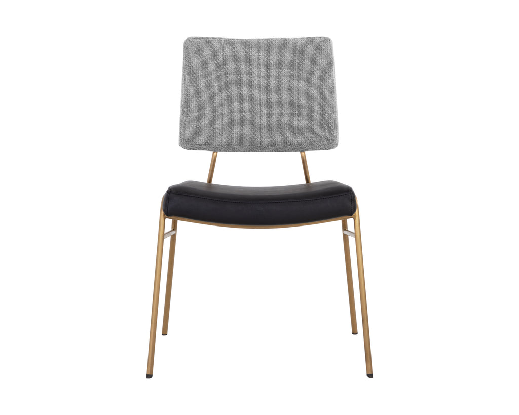 Brinley Dining Chair - Gold - Nightfall Black / Chacha Grey