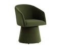 Etta Swivel Dining Armchair - Moss Green