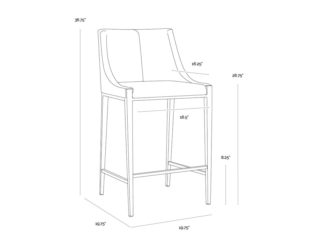 Dionne Counter Stool - Monument Oatmeal