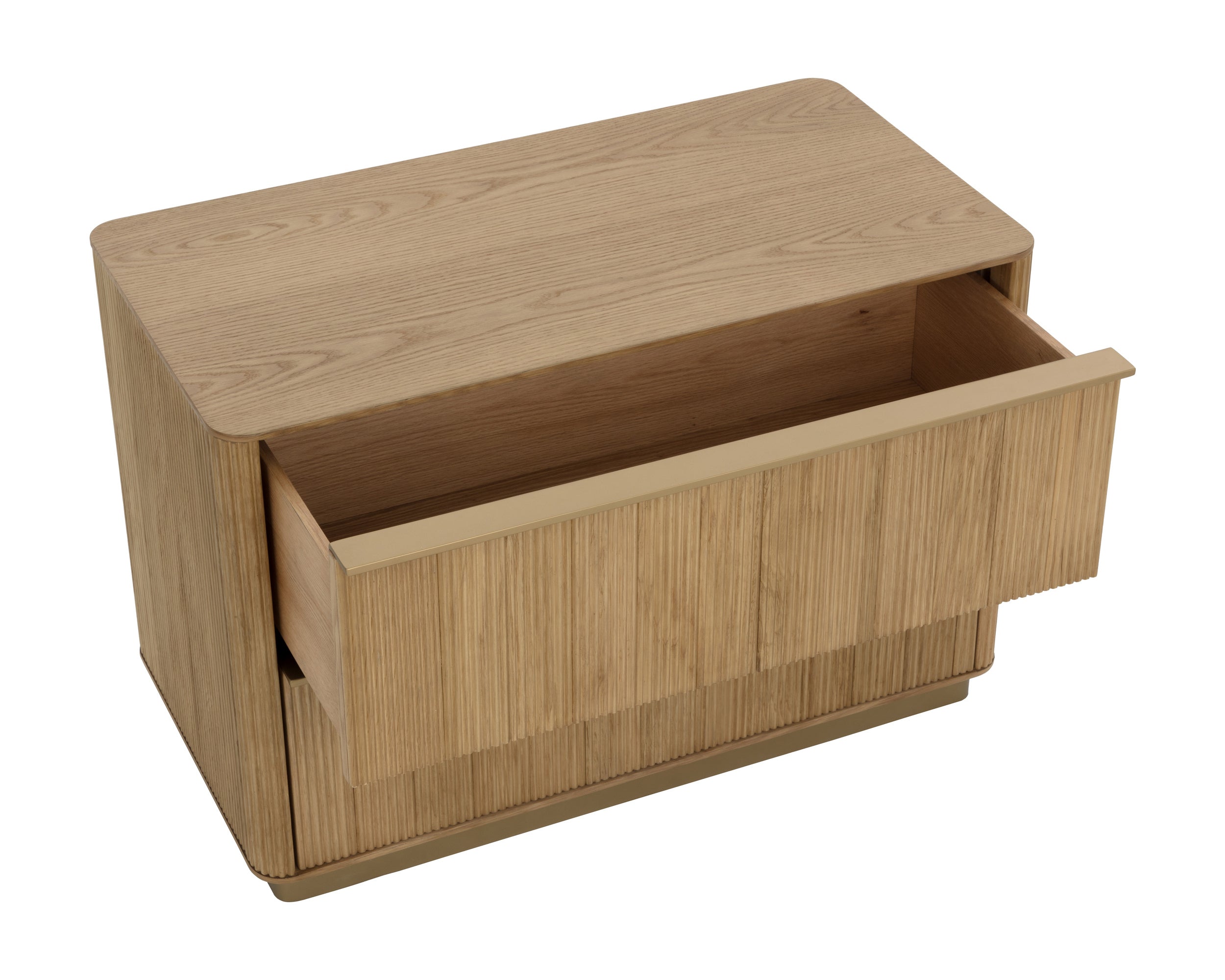 Kalla Nightstand - Large - Rustic Oak