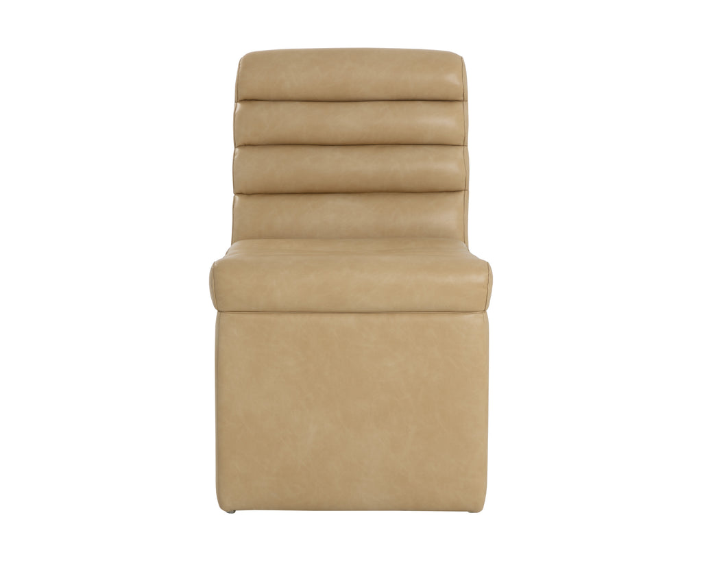 Norm Wheeled Dining Chair - Copley Latte