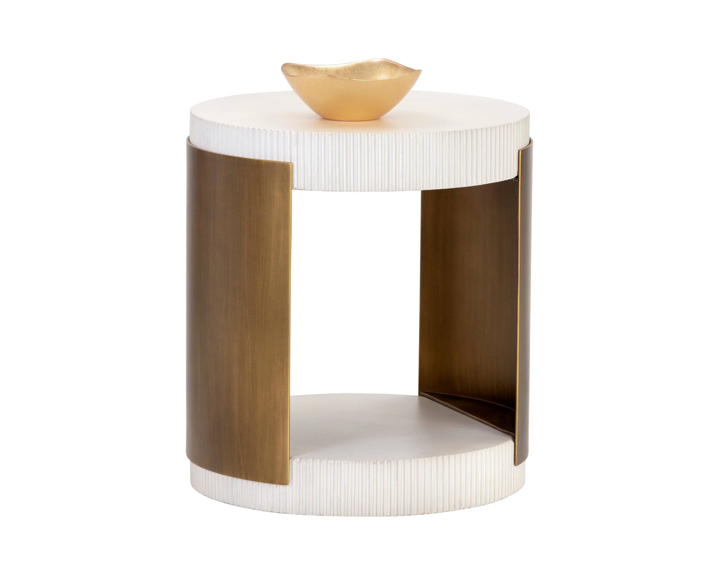 Cavette End Table - White