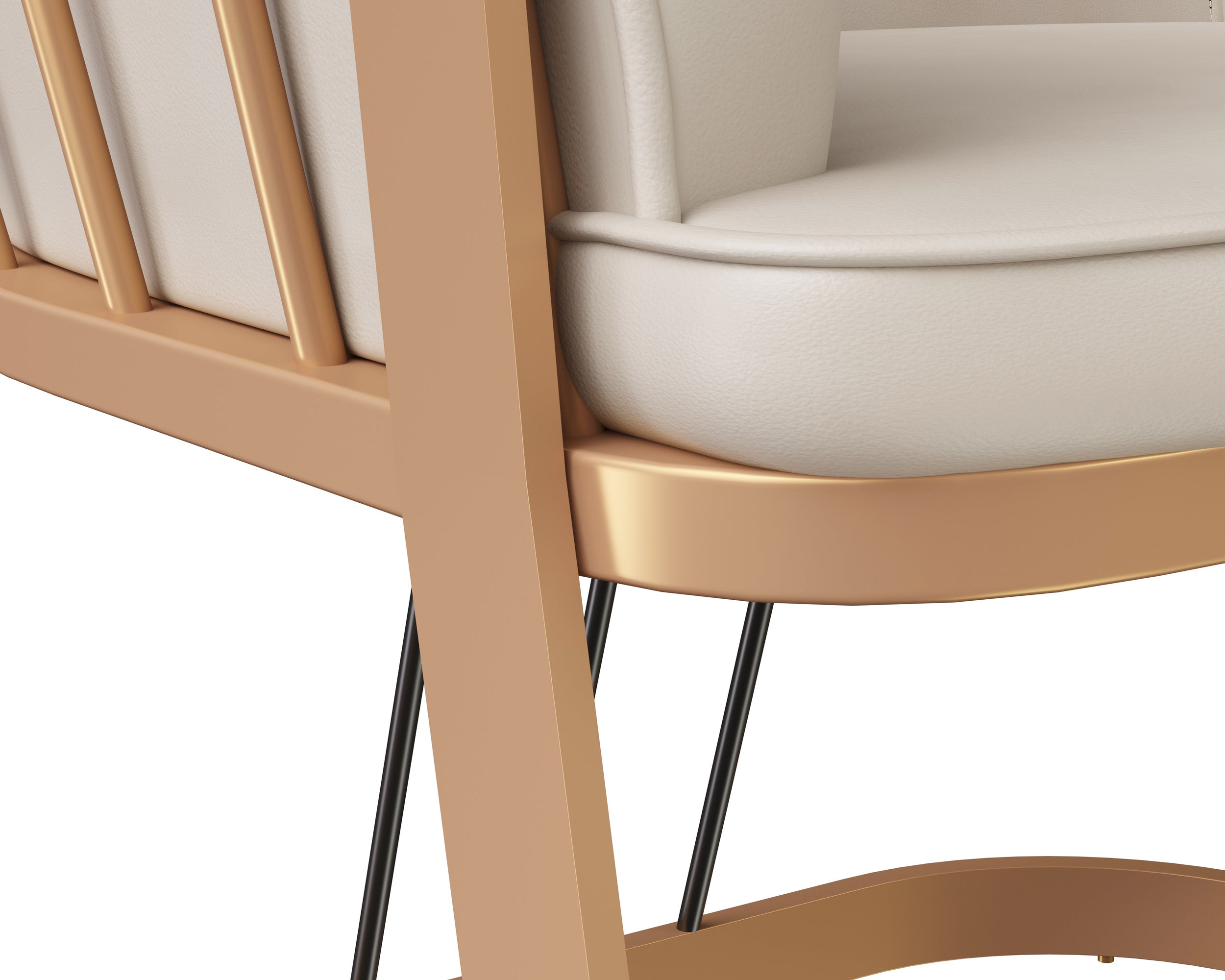 Caily Lounge Chair - Bravo Cream