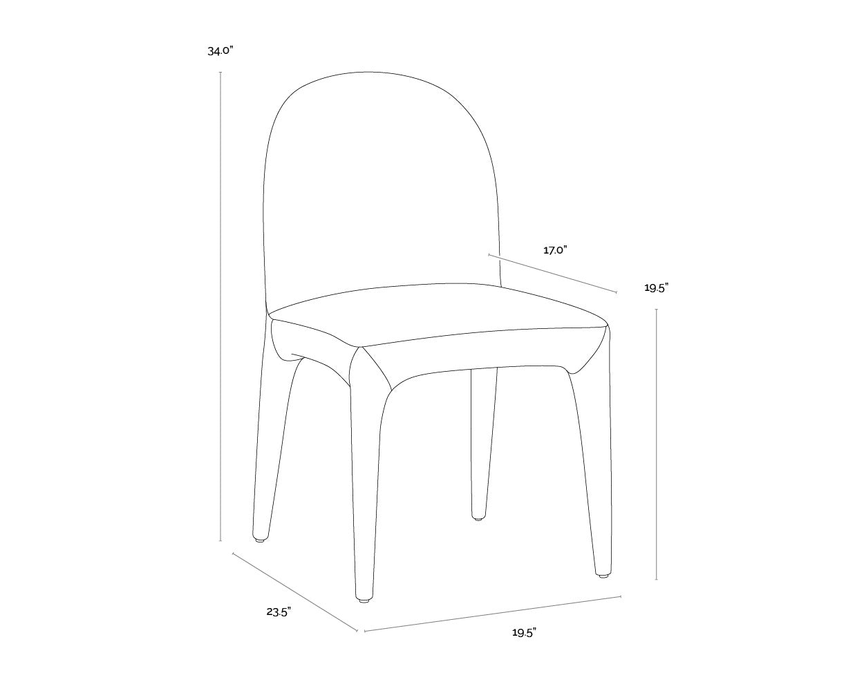 Tamina Dining Chair - Santa Cruz Oatmeal