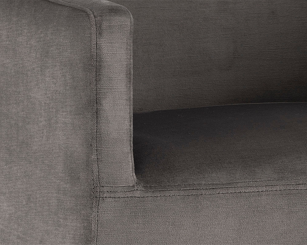 Zane Wheeled Dining Armchair - Piccolo Pebble