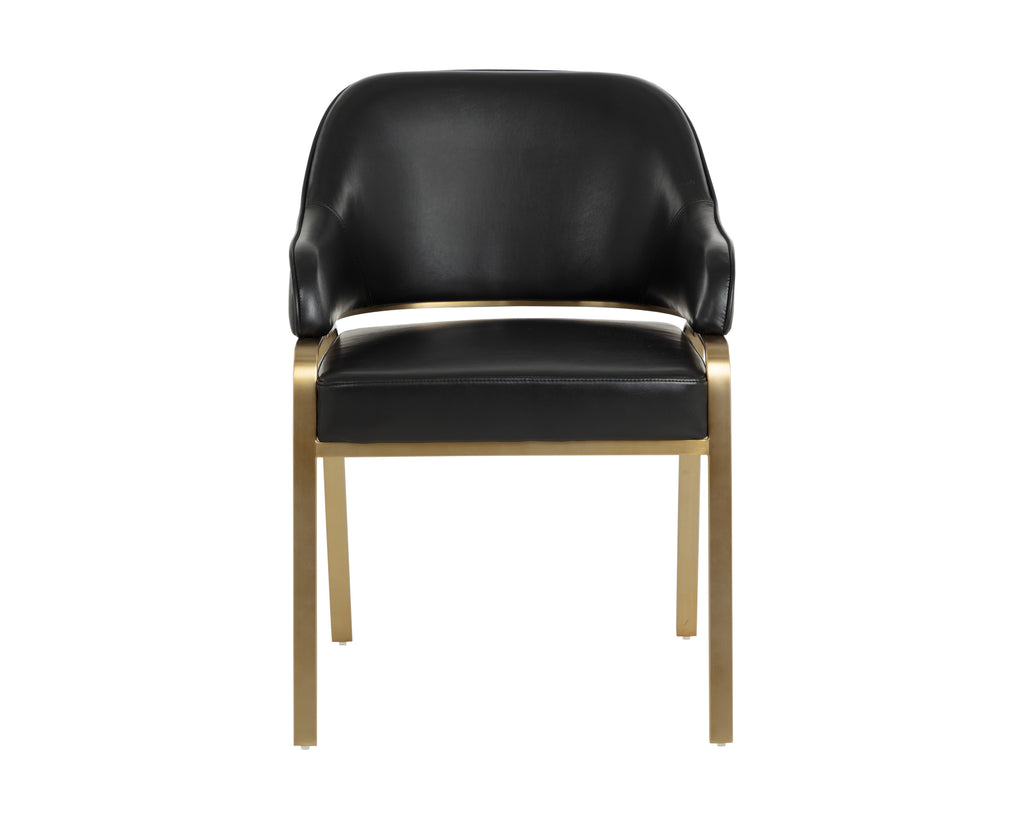 Malachi Dining Armchair - Cantina Black