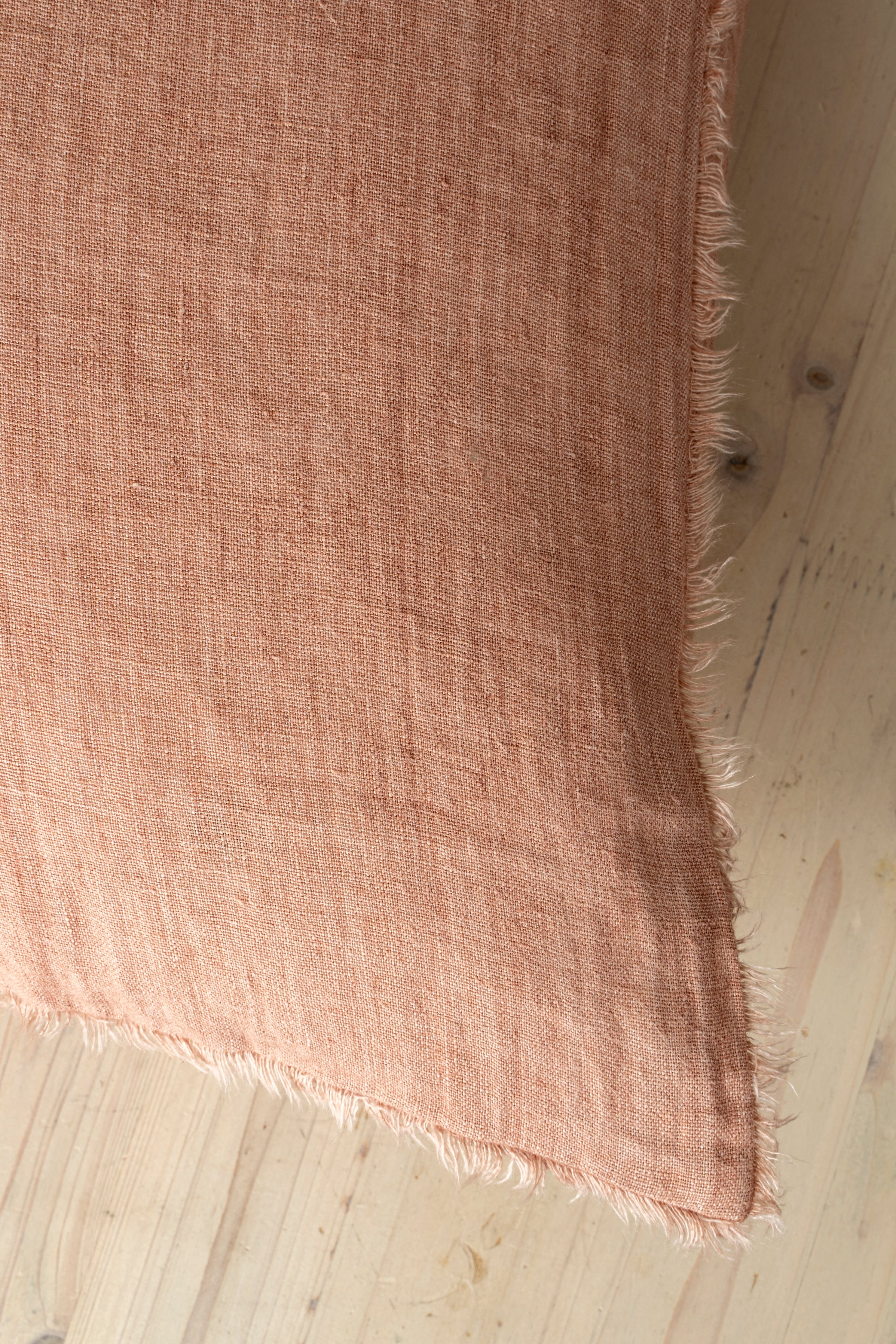 24x24 Lina Linen Pillow Redwood
