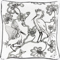 Egrets Accent Pillow | FBE003