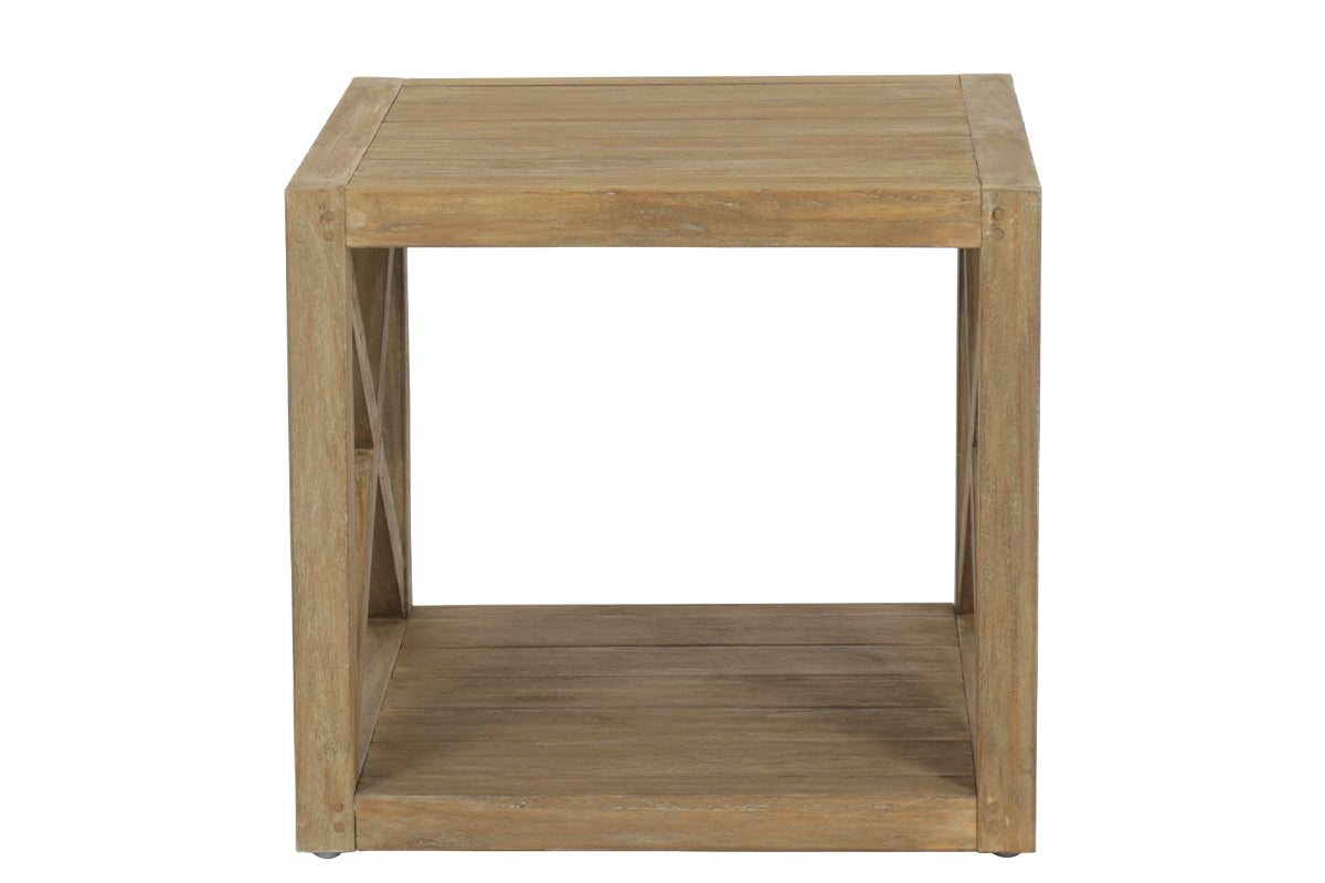 Coastal Teak X End Table