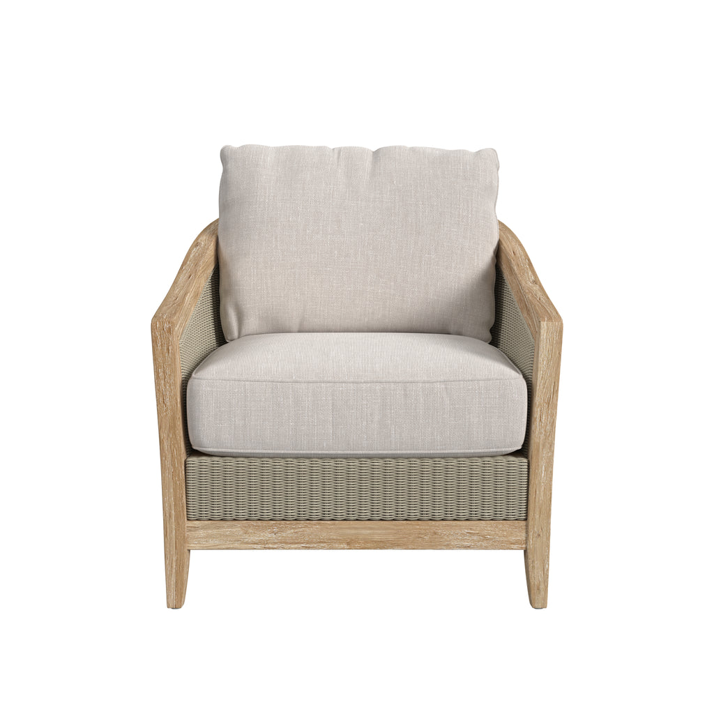 Cambria Club Chair in Canvas Canvas w/ Self Welt