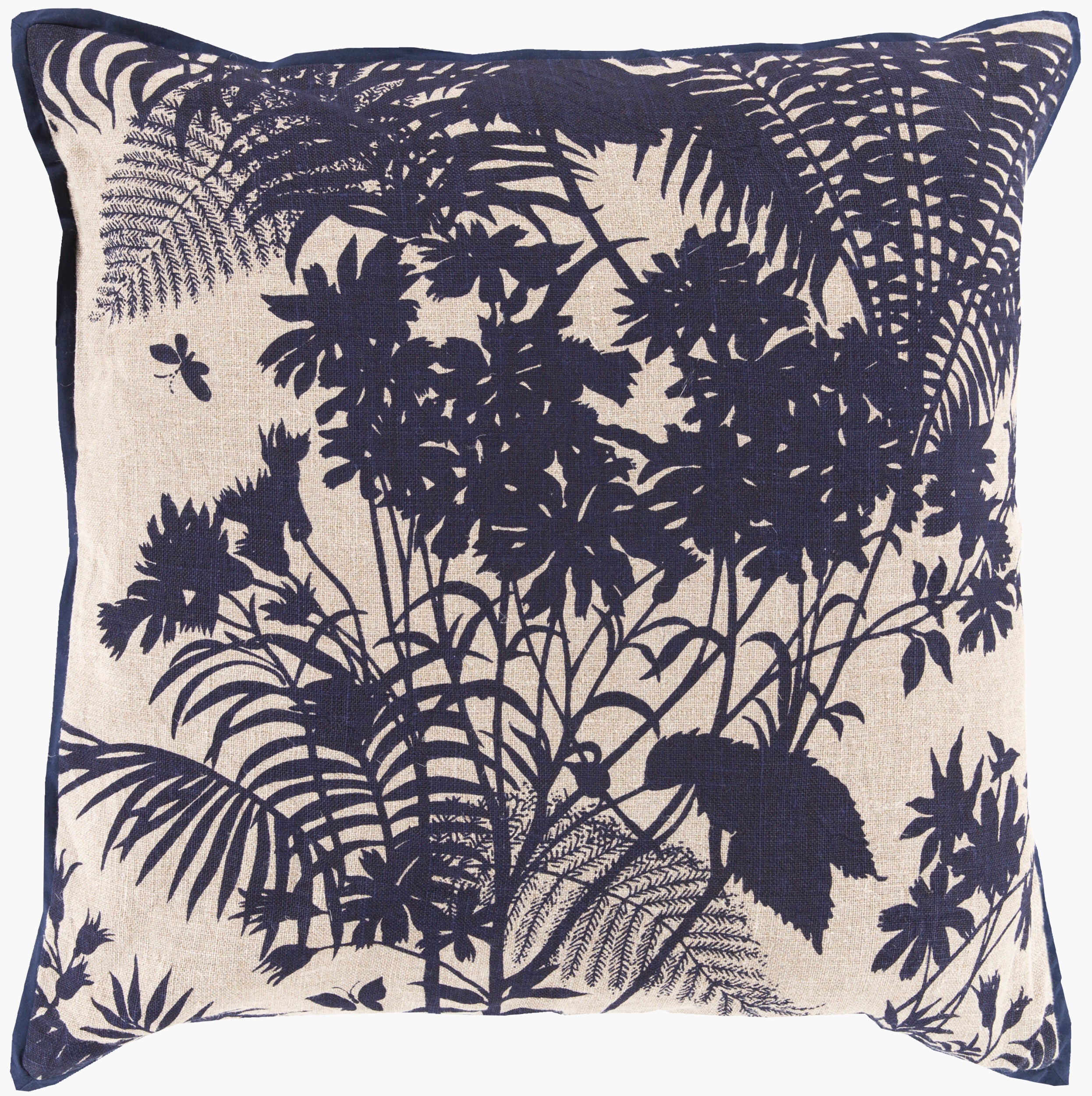 Shadow Floral Accent Pillow | FBS002