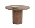 Riva Dining Table - Marble Look - Mocha - 43"