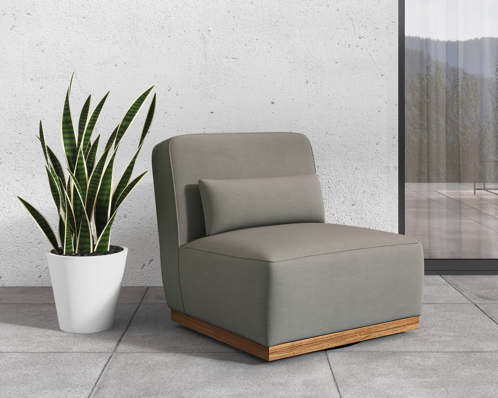 Carbonia Swivel Lounge Chair - Palazzo Taupe