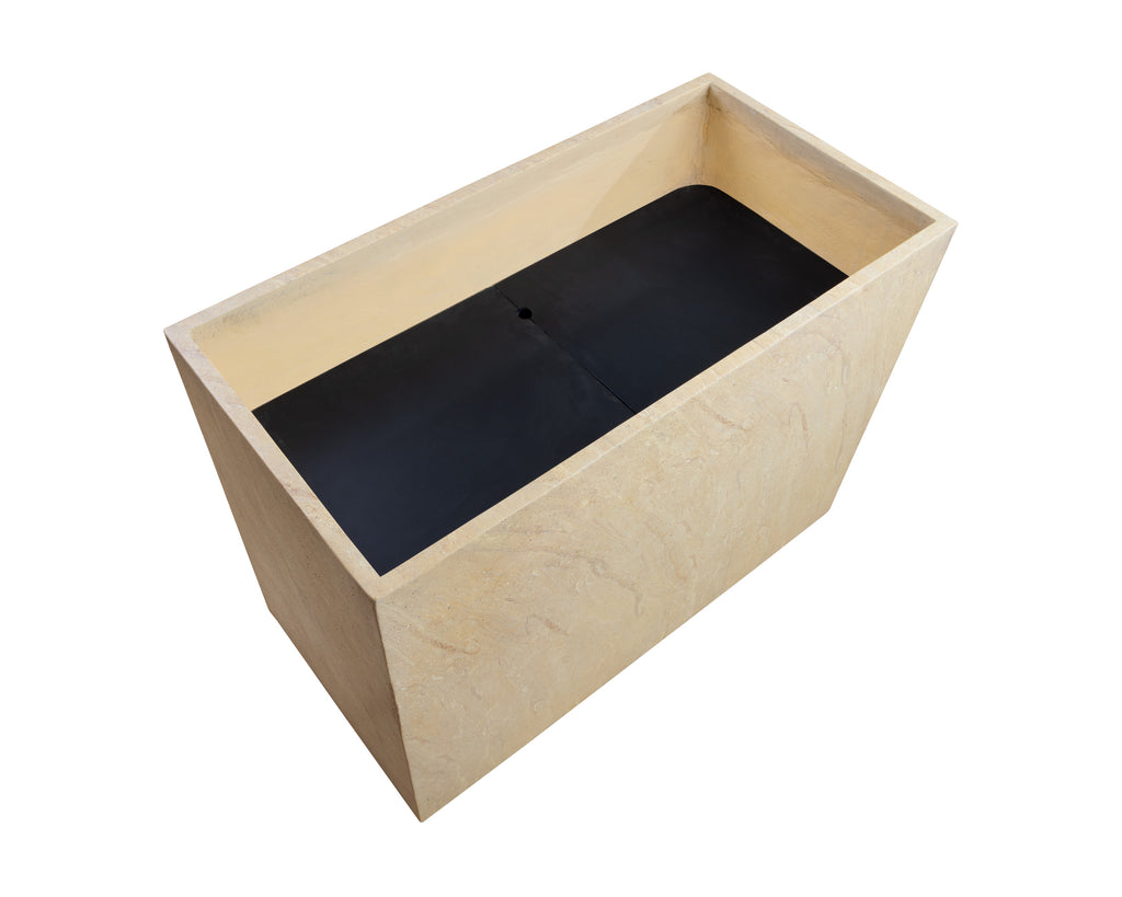 Leilani Planter - Large - Travertine Look