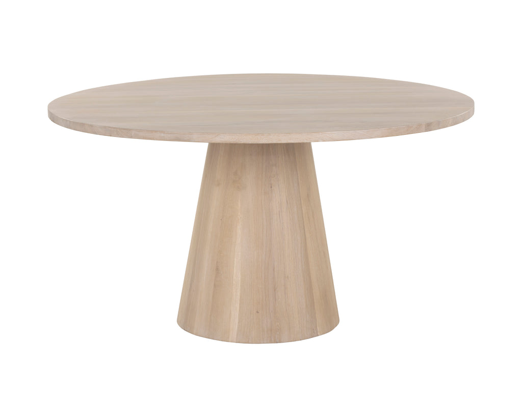 Elina Dining Table - Round - Light Oak - 54"
