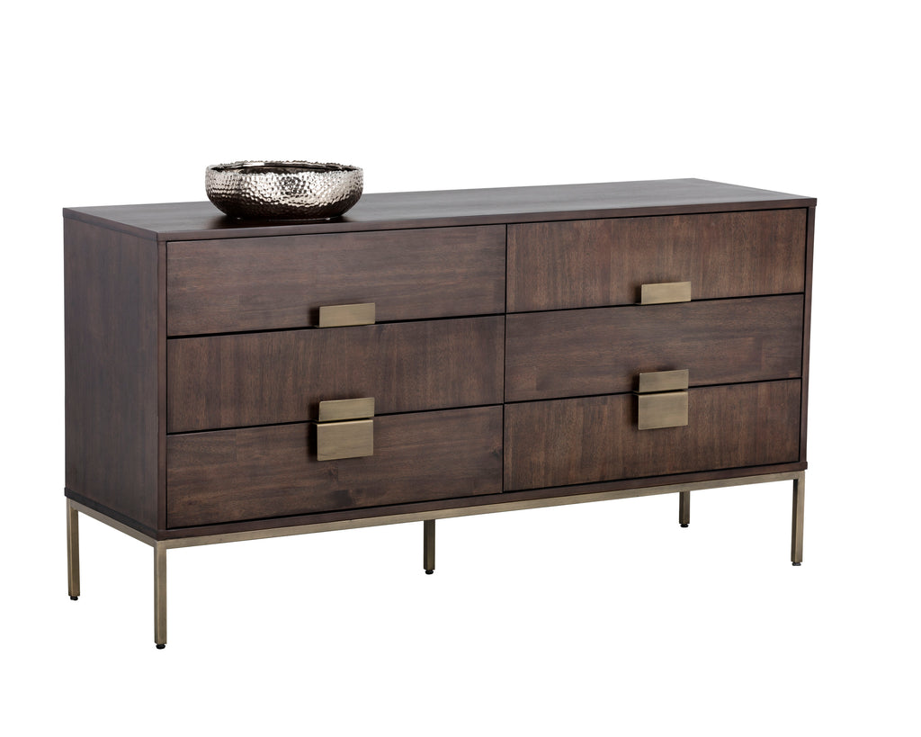 Jade Dresser - Antique Brass - Dark Mango