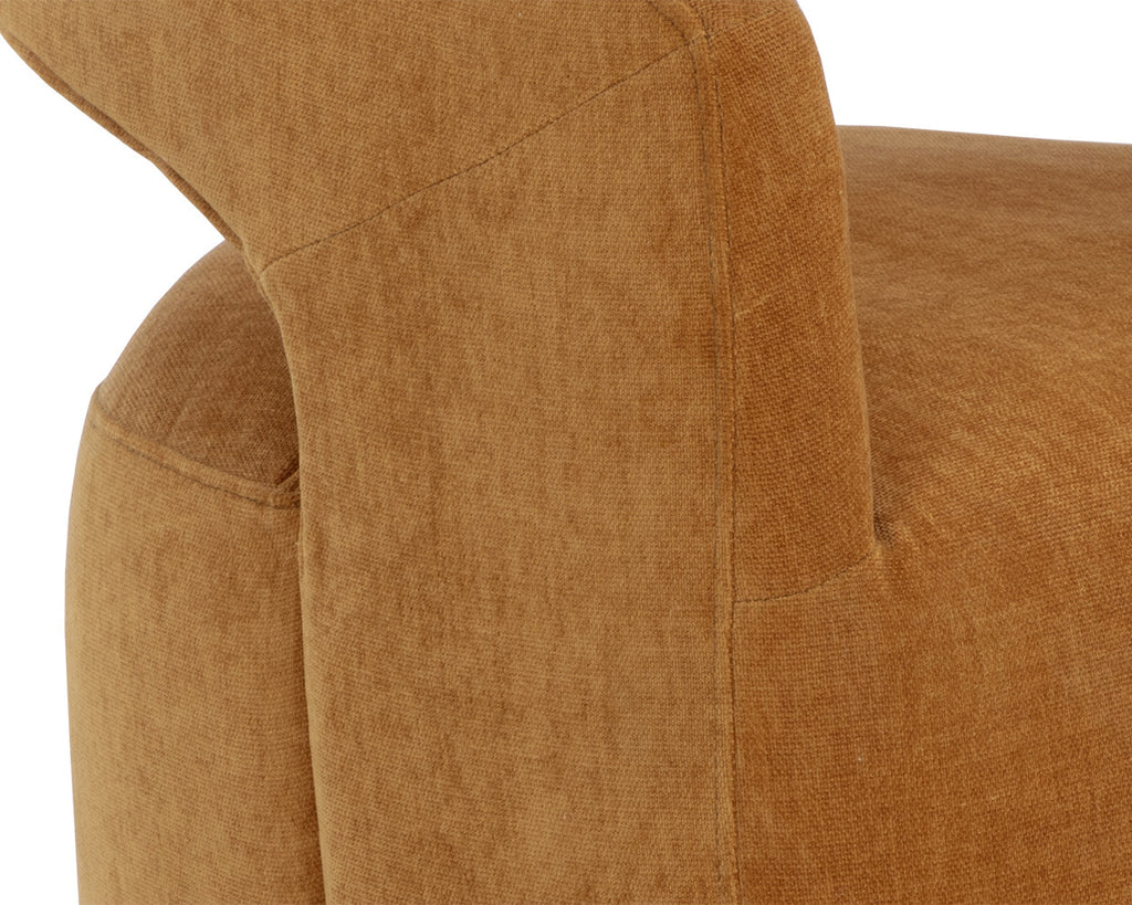 Lloret Wheeled Dining Armchair - Danny Amber