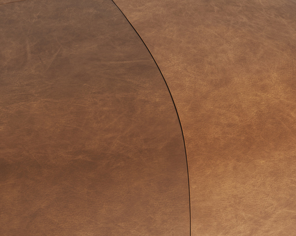 Elio Ottoman - Cognac Leather