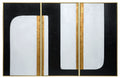 The Path (Set Of 3) - 30" X 60" - Gold Floater Frame