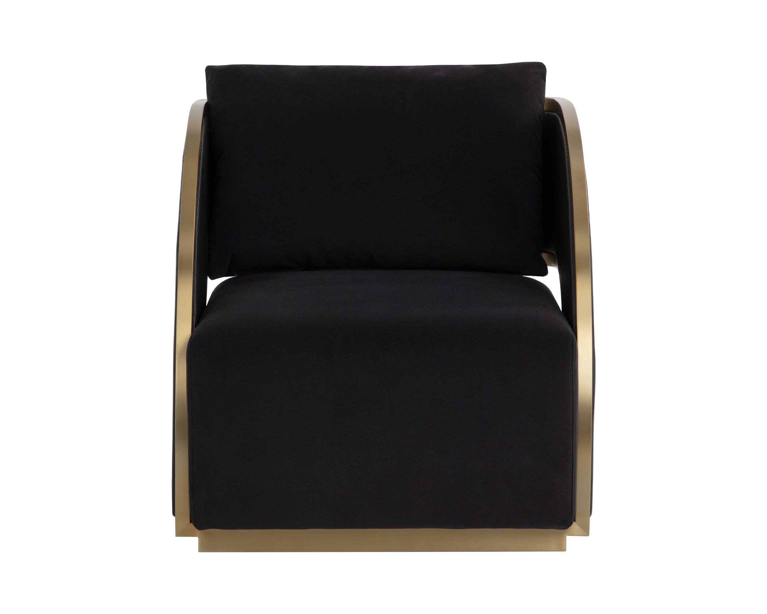 Baz Swivel Lounge Chair - Abbington Black / Napa Black