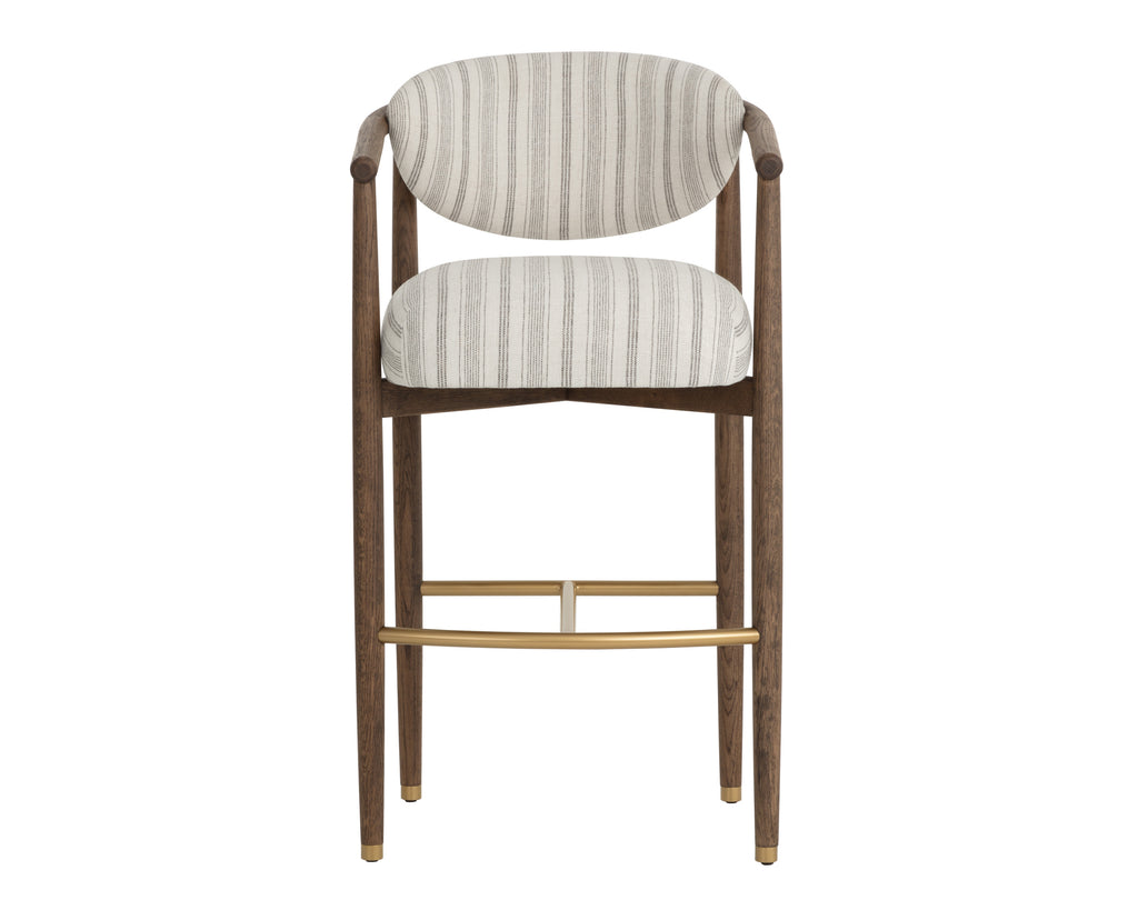 Sigrid Barstool - Antique Brown - Gifford Script