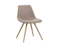 Lipa Dining Chair - Antique Bronze - Belfast Oyster Shell / Porpoise