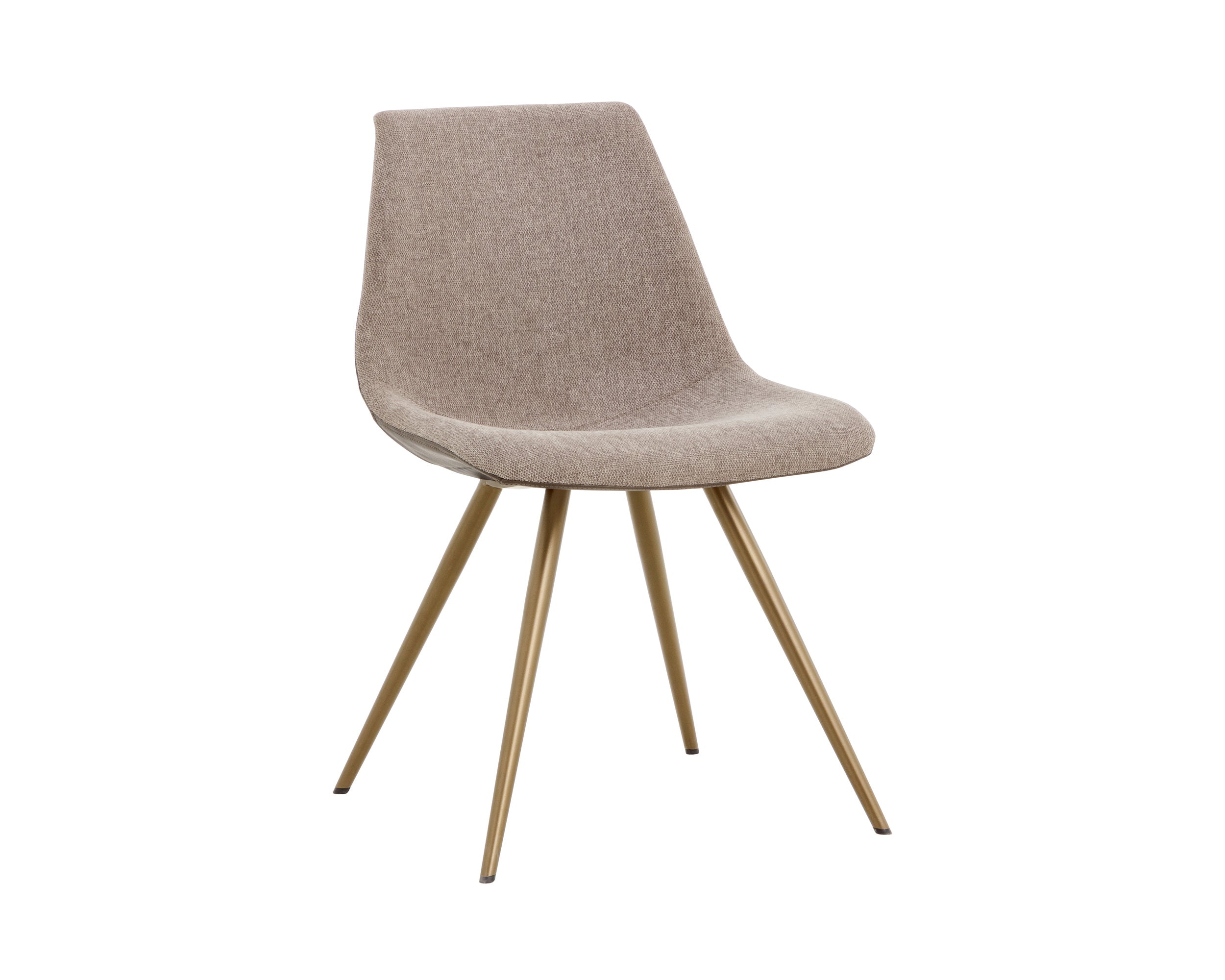 Lipa Dining Chair - Antique Bronze - Belfast Oyster Shell / Porpoise